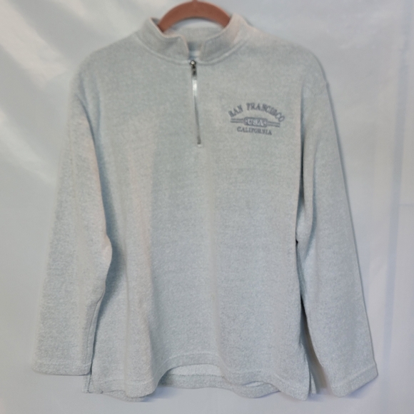 ESY SURF CO Tops - ESY Surf Co. Gray Pullover Quarter Zip